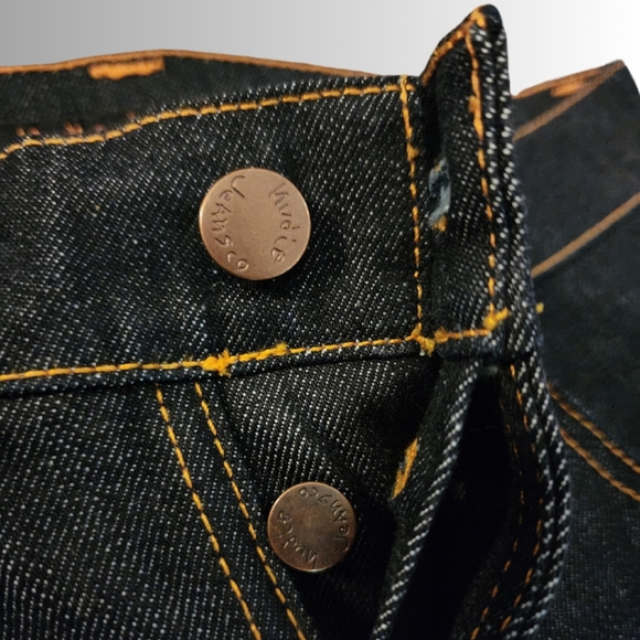 Nudie Jean Grim Tim Dry Navy Jean - Picture 6 of 12